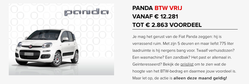 Panda btw vrij